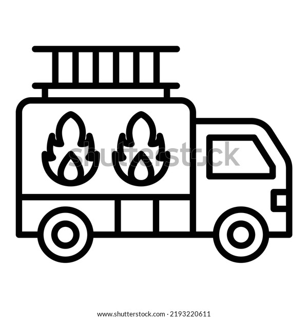 Vector Design Fire Truck\
Icon Style