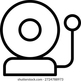 Vector Design Firefighter Bell Icon Style