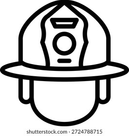 Vektor Design Feuerwehrhelm Icon Stil