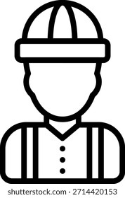 Diseño de Vector Bombero Masculino Icon Style