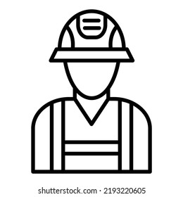 Vector Design Fireman Icon Style