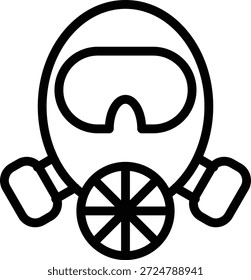 Vektor Design Feuerwehrmaskensymbol Stil