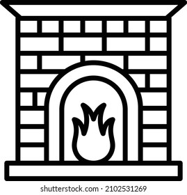 Diseño de vectores Estilo de icono de chimenea