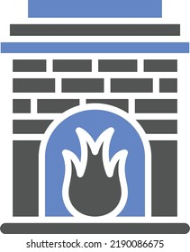 Vektordesign-Fireplace-Symbol-Stil