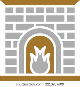 Vektordesign-Fireplace-Symbol-Stil