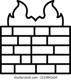 Vector Design Firewall Icon Style