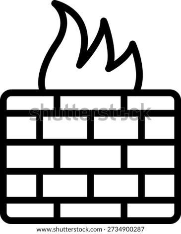 Vector Design Firewall Icon Style