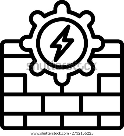 Vector Design Firewall Threat Icon Style