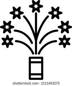 Vector Design Firework Icon Style