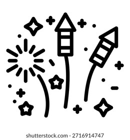Diseño de Vector Fireworks Icon Style