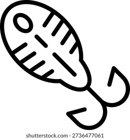 Vector Design Fish Attractant Icon Style