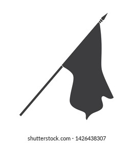 Vector design of flag and cloth symbol. Set of flag and material vector icon for stock.