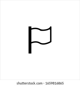 Vector design flag icon for the web