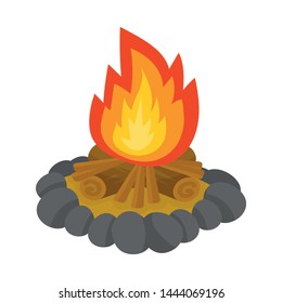 Vector design of flame and light sign. Collection of flame and fire vector icon for stock.
