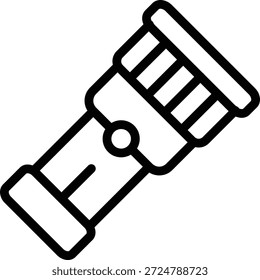 Vector Design Flashlight Icon Style