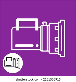 diseño vectorial de iconos y símbolos de linterna que pueden utilizarse como iconos y símbolos