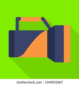 Vector design of flashlight and underwater logo. Web element of flashlight and light vector icon for Stock.