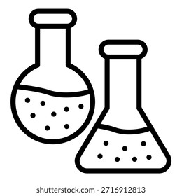 Estilo de icono de frasco de diseño de Vector
