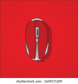 vector design of a flat computer mouse icon.