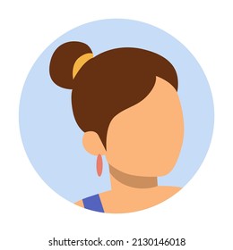 vector design, flat female character illustration