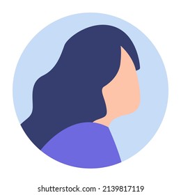 diseño vectorial, ilustración de carácter hembra plana