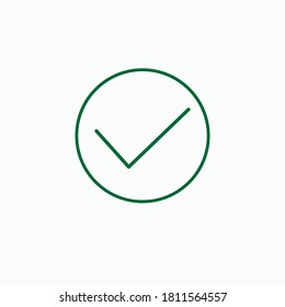 vector design flat icon checklist sign of successful delivery