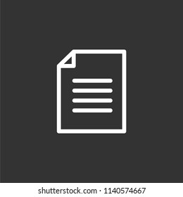 Vector design of flat icon document format file on isolated background.