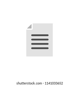 Vector design of flat icon document format file on isolated background.