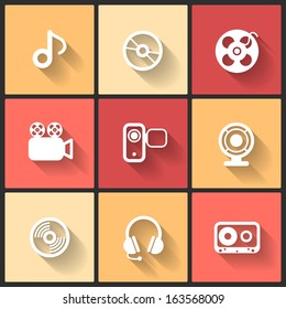 Vector design flat icons for web and mobile