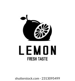 vector design flat lemon fruit on white background