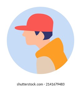 vector design, flat male character illustration