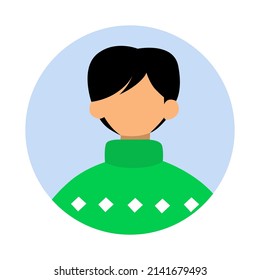 diseño vectorial, ilustración de carácter macho plano