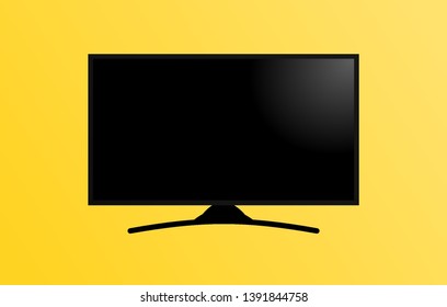 vector design of flat screen tv