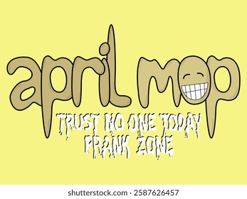 vector design, flat style, april fools theme, easy to edit, suitable for graphic design elements