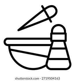 Vektordesign Geschmack Quest Symbolstil