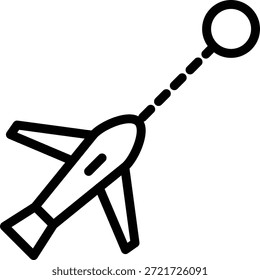Diseño de Vector Direcciones de vuelo Icon Style