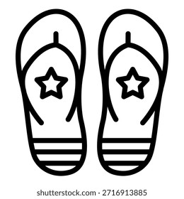 Vektordesign Flip Flop-Symbolstil