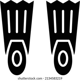 Vector Design Flippers Icon Style