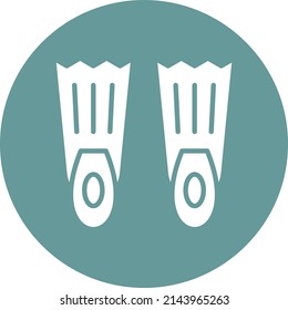 Vector Design Flippers Icon Style