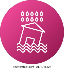 Vector Design Flood Icon Style