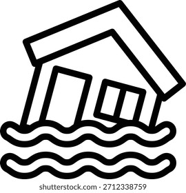 Vektordesign-Hochwassersymbolstil