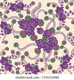 Vector design of floral background for presentation banner poster template