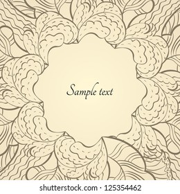 Vector design floral background template.