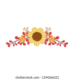 Vector design floral decoration