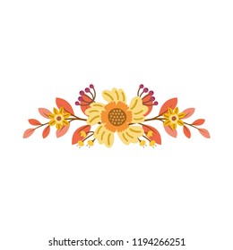 Vector design floral decoration