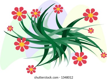 A vector design floral element. You can change color and size as you wish.
