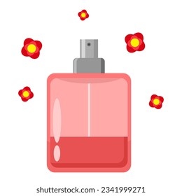 Vector design of floral perfume