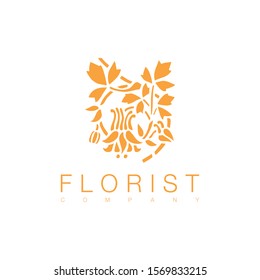 vector design florist logo. can be used for company