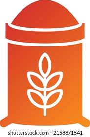 Vectordesign-Mehl-Symbolstil
