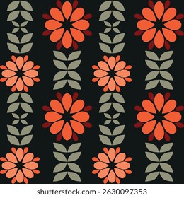 Vector design flower all over seamless pattern wrapping paper design, digital image printing factory textile